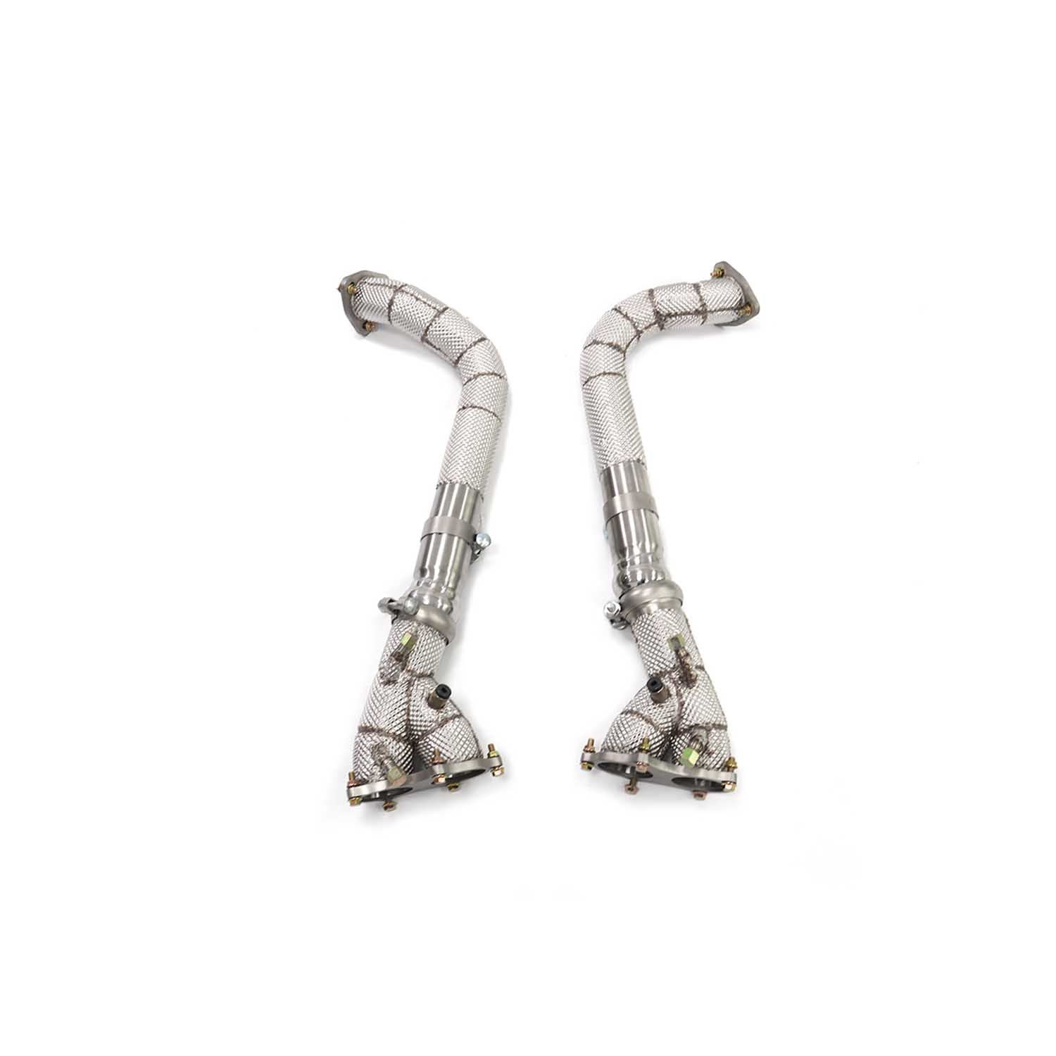 RSR Porsche 718 GT4 Stainless Steel Heat Shielded Exhaust Downpipe