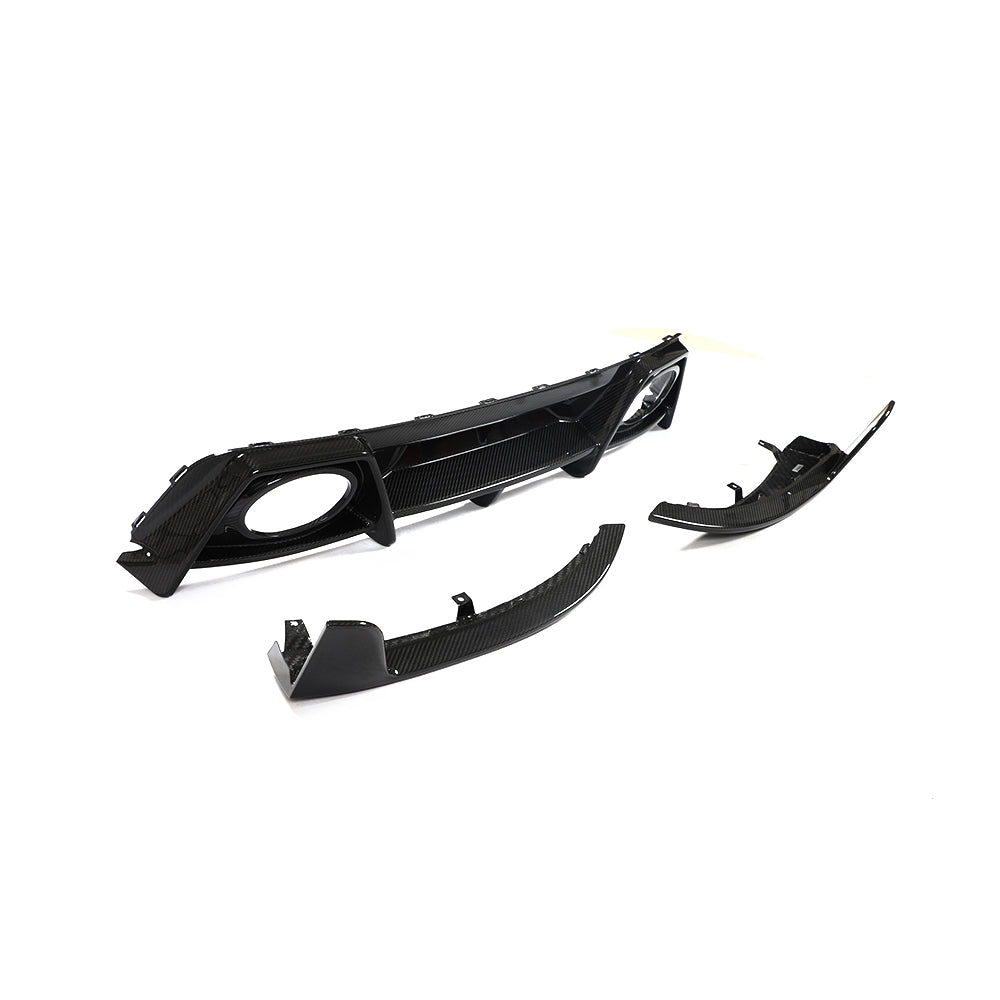 RSR Porsche 992 Dry Carbon Sport Diffuser For Sport Style Rear Bumper (Turbo S)