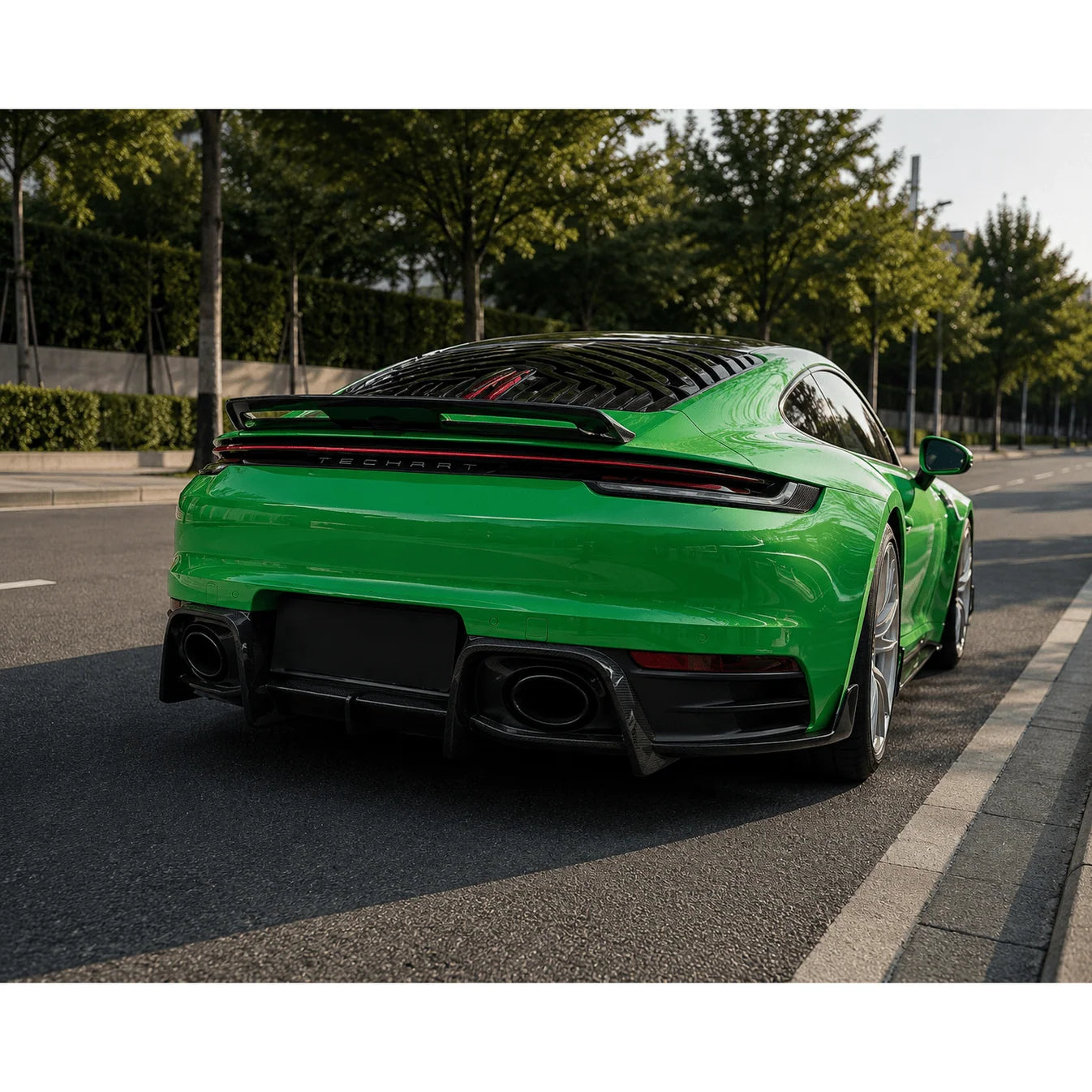 RSR Porsche 992 Dry Carbon Rear Spoiler