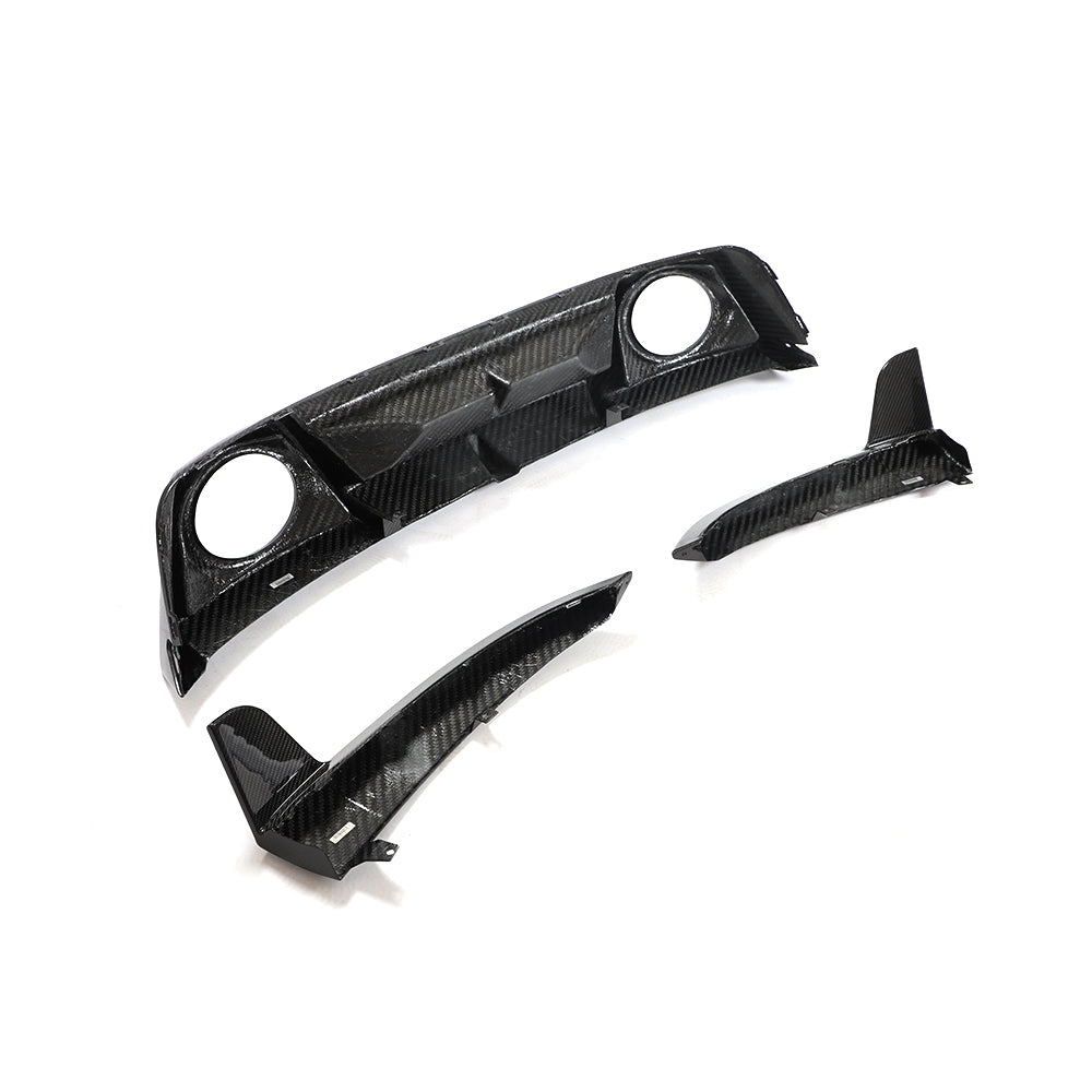 RSR Porsche 992 Dry Carbon Sport Diffuser For Sport Style Rear Bumper (Turbo S)