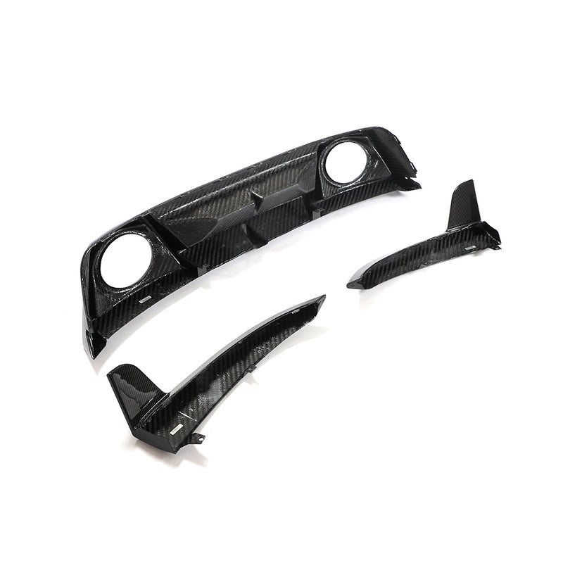 RSR Porsche 992 Dry Carbon Sport Diffuser For Sport Style Rear Bumper (Turbo S)