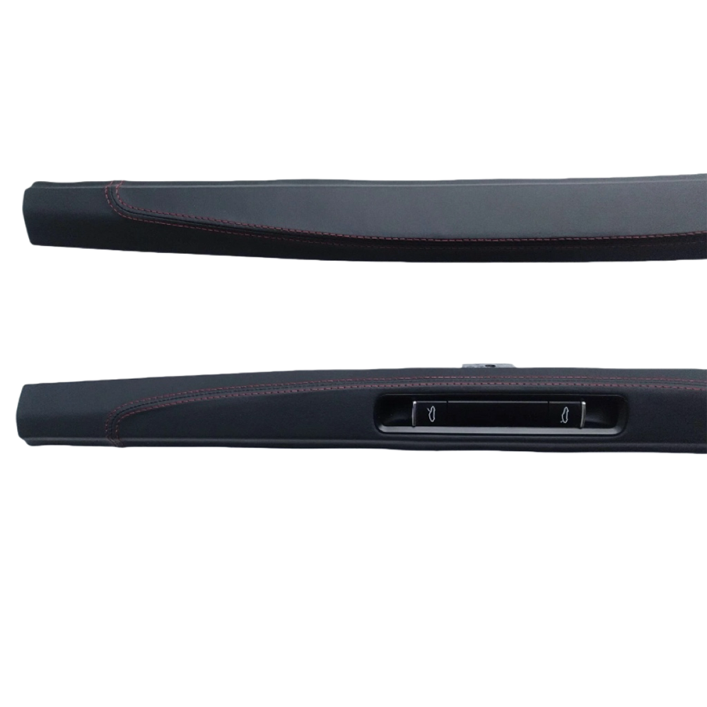 RSR Porsche leather custom stitching door sill entrance pieces set