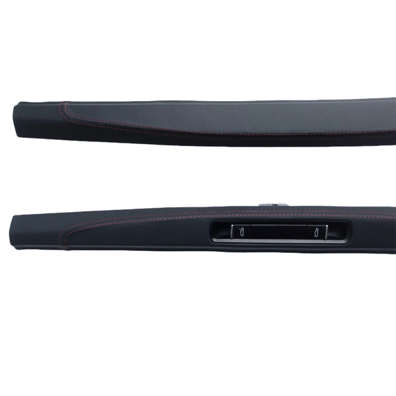 RSR Porsche leather custom stitching door sill entrance pieces set