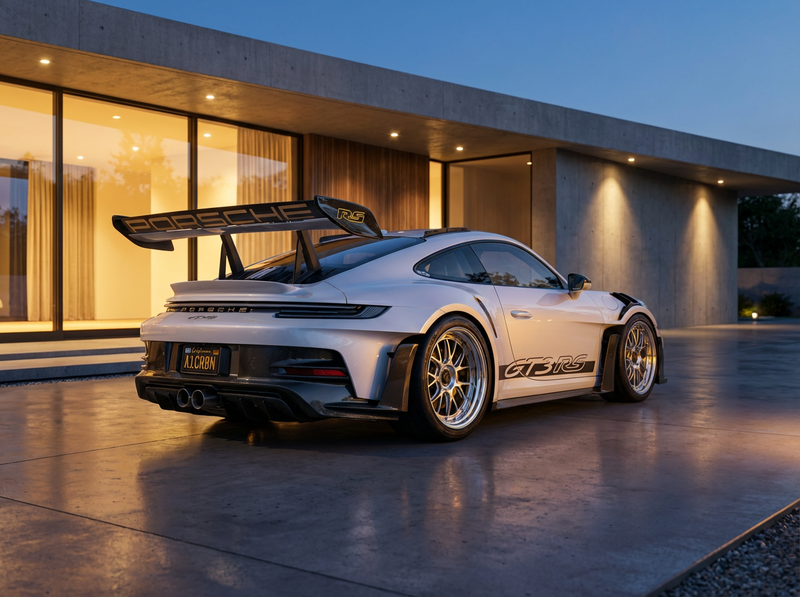 RSR Porsche 992 GT3RS Replacement Dry carbon Fiber Body Kit (2023-2026) Gloss Carbon Finish