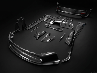 RSR Porsche 992 GT3RS Replacement Dry carbon Fiber Body Kit (2023-2026) Gloss Carbon Finish