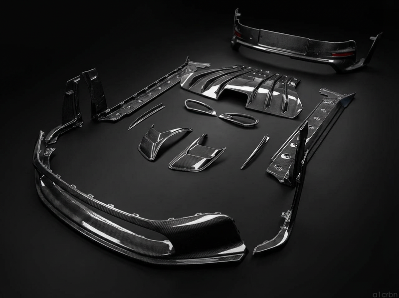 RSR Porsche 992 GT3RS Replacement Dry carbon Fiber Body Kit (2023-2026) Gloss Carbon Finish