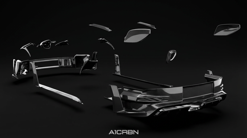 RSR Porsche 992 GT3RS Replacement Dry carbon Fiber Body Kit (2023-2026) Gloss Carbon Finish
